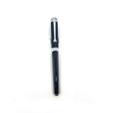 Aurora Talentum Finesse Black CT Fountain Pen - Medium 14kt Gold Nib