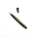 Marlen (Italy) Lustrous Olive Fountain Pen  - Medium 18kt Gold Nib