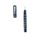 Delta Blue "Circle of Life" Fountain Pen - Fine 14kt Gold Nib