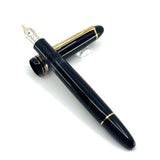 Montblanc Meisterstuck Black Resin 146 LeGrand Fountain Pen  - Fine 14kt  Gold Nib
