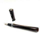 Taccia Savanna Buffalo Horn Fountain Pen - Broad Gold-Plated Nib