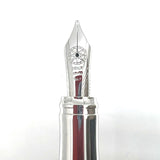 Signum (Italy) Black Facetted Fountain Pen  - Broad 18kt Gold Nib