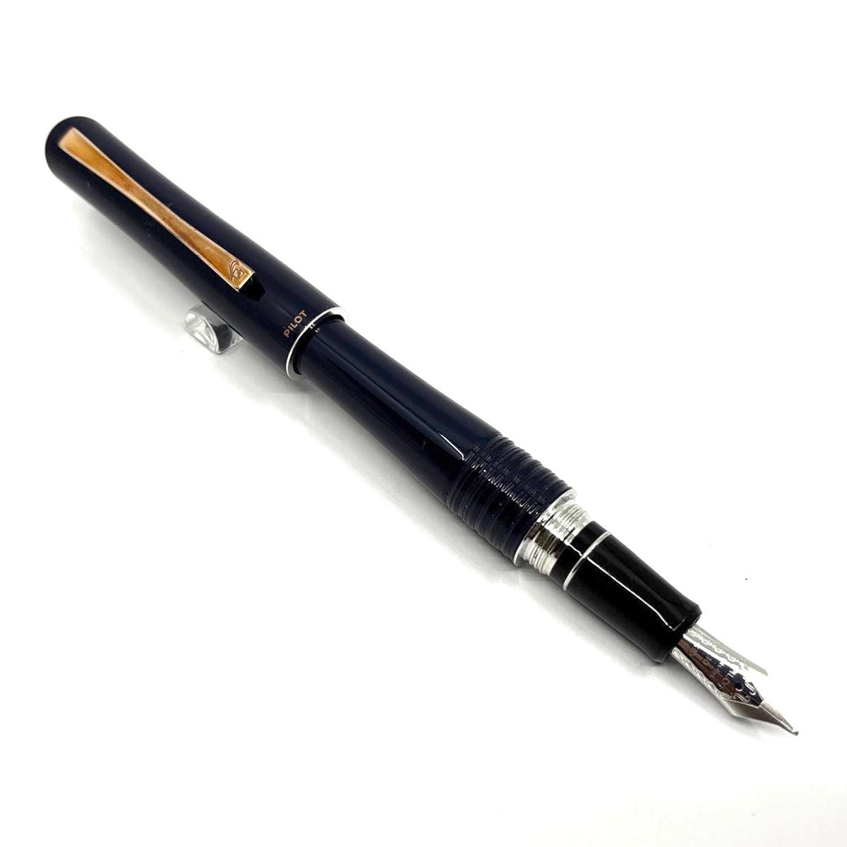 Pilot Blue Lacquered Bamboo Design Fountain Pen