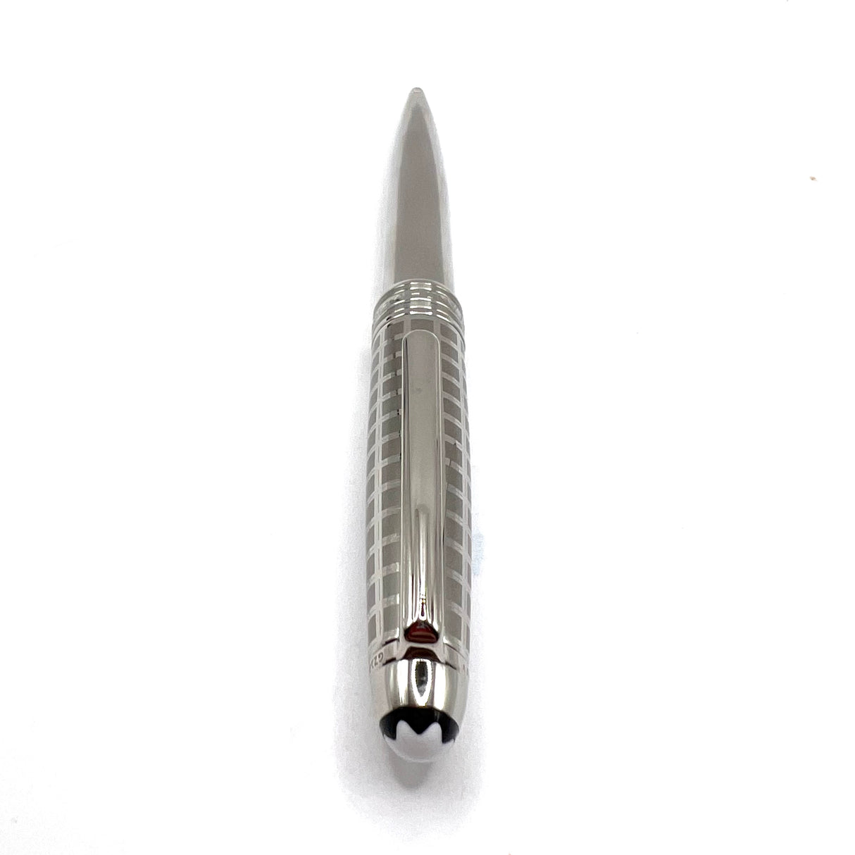 Montblanc Meisterstuck Solitaire Stainless Steel II 164 Ballpoint Pen - Laser Engraved Cap (Copy)