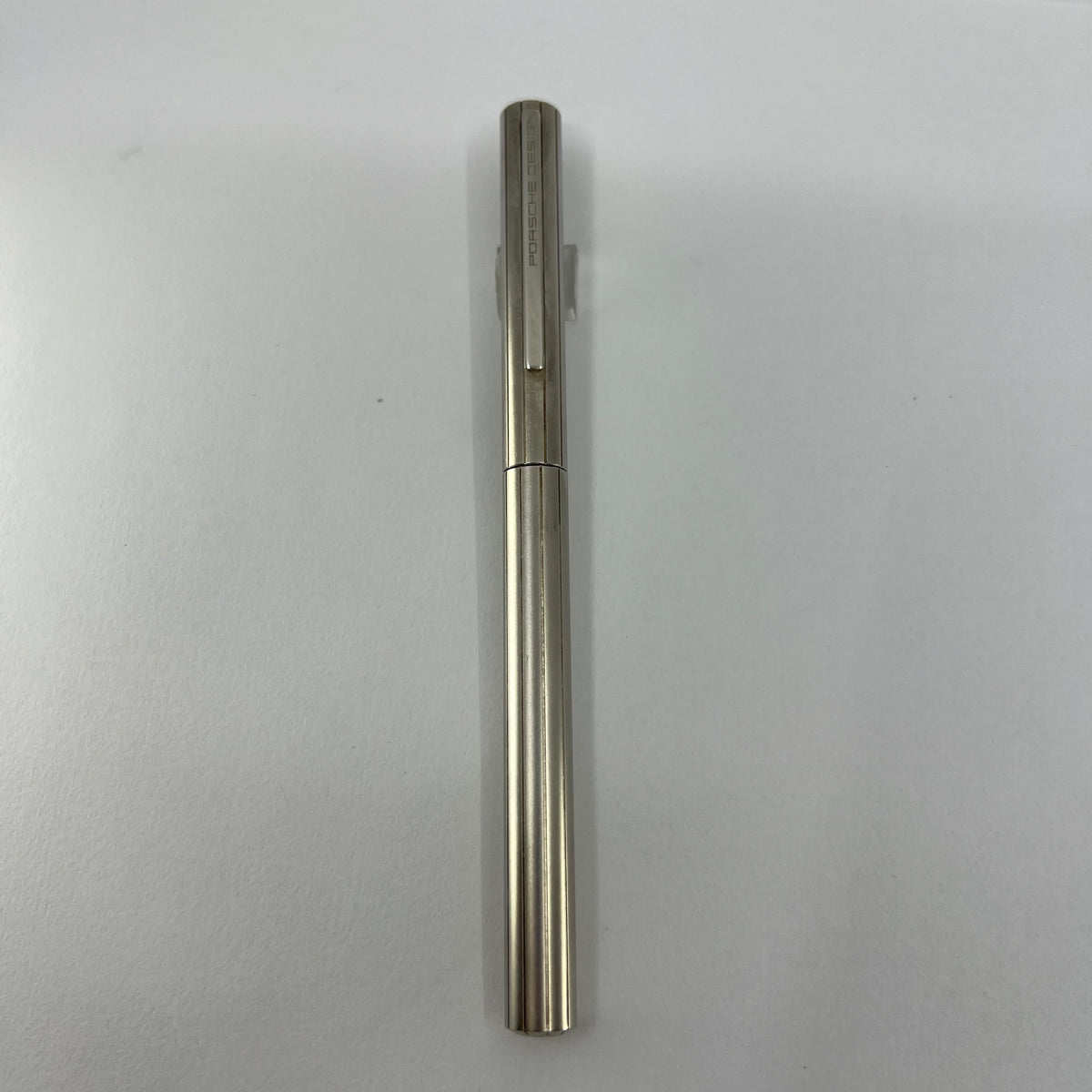 Porsche Design Slim Line Metal Fountain Pen   - Broad 18kt Gold  Nib
