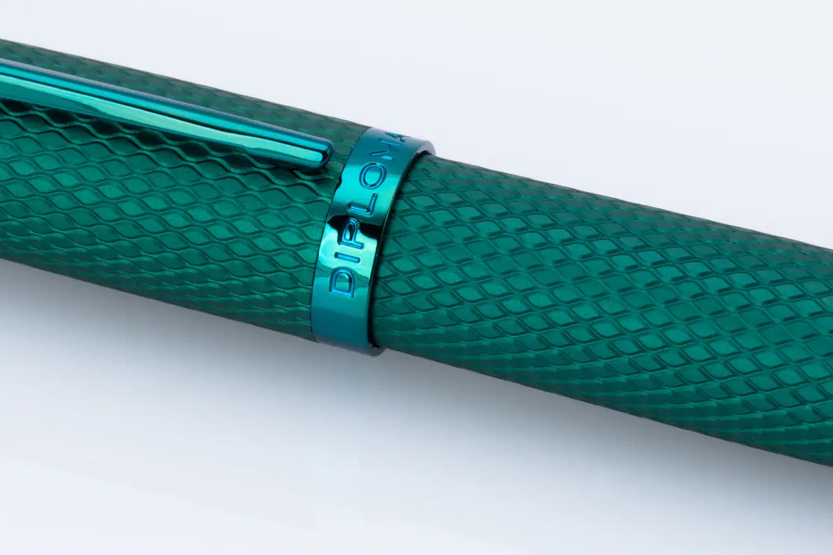 Diplomat Viper Green Quilloche Rollerball Pen