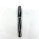 Visconti Black Divina Mid-Size Spiral Fountain Pen - Flexible Broad 23K Palladium Nib
