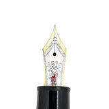 Montblanc Meisterstück Solitaire Le Grand TRAVELER Striped Sterling Silver #147SP Fountain Pen
