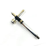OMAS Sterling Silver Facetted Large Paragon Limited Edition Fountain Pen -  Fine 18kt Gold Nib