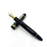 Montblanc Black Meisterstuck #149 Fountain Pen-Broad Oblique (Profile Of Left Foot) 18kt Gold Nib