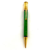 Parker Duofold Senior Flat Top Green Jade Pencil