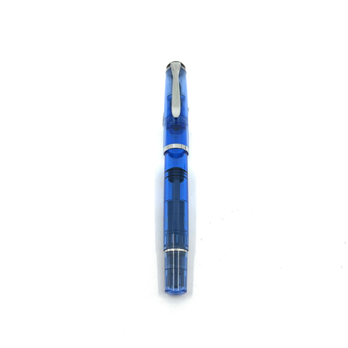Pelikan M205 Light Blue Transparent Fountain Pen - Fine Stainless Steel Nib