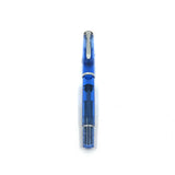Pelikan M205 Light Blue Transparent Fountain Pen - Fine Stainless Steel Nib