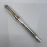 Waterman Man 100 Full Covered Sterling Silver Fountain Pen - Smooth Pattern - Fine 18kt Gold Nib - Scarce!