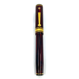 Wahl-Eversharp Decoband Rosewood Ebonite Fountain Pen -  Medium 14kt Gold Nib