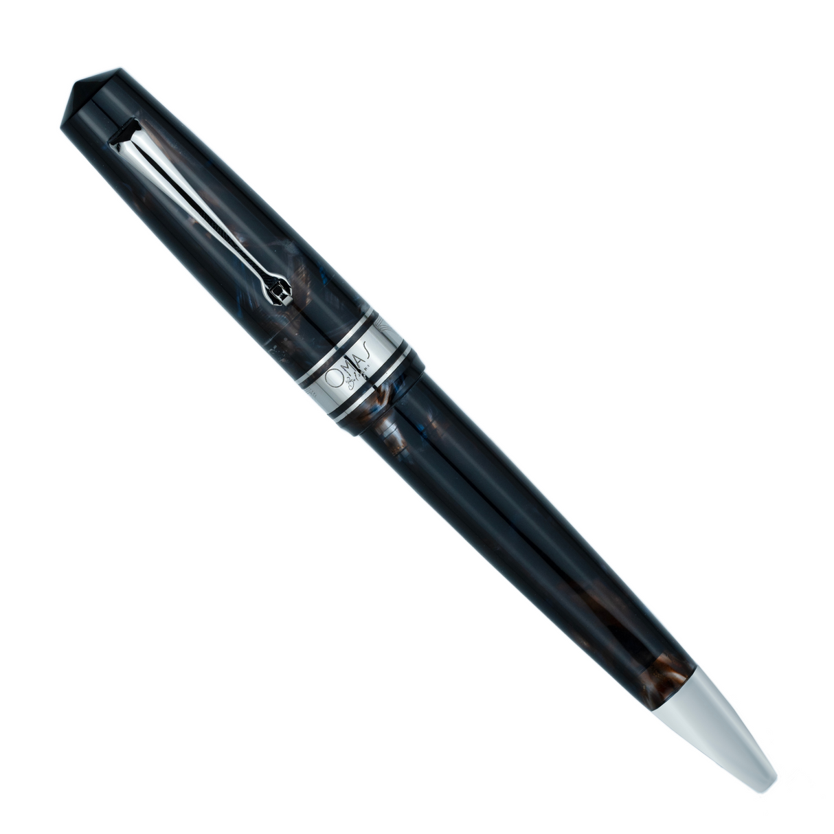 OMAS Bologna Ballpoint Pen Galassia Gold Trim