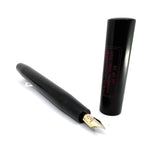 Bexley ULTRA GIANT Limited Edition Black Ebonite Fountain Pen with a Companion Orange Fountain Pen Hidden Inside - Oversized Medium 14kt  Gold Nib - Number 00 of 25 that were sold to the Public