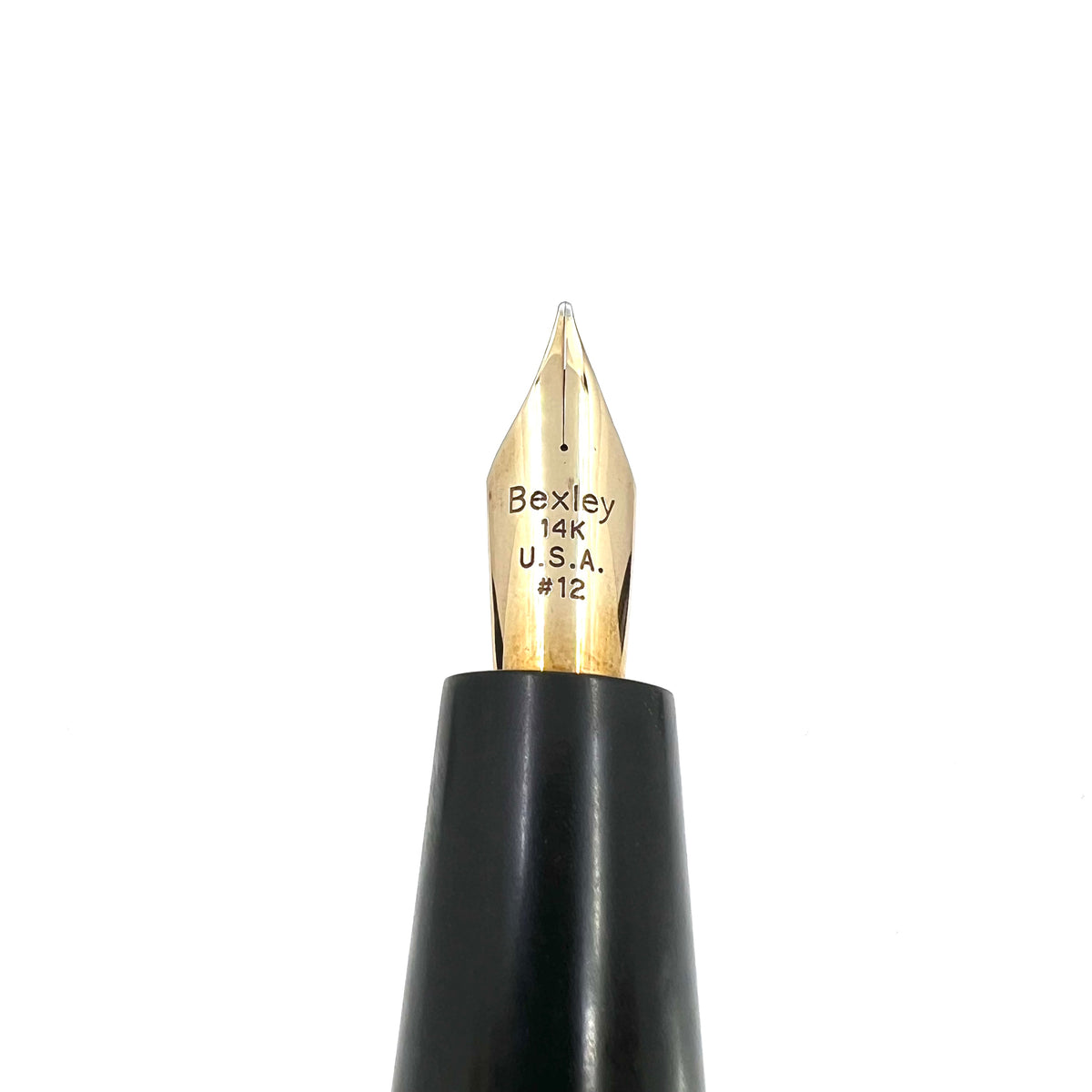 Bexley ULTRA GIANT Limited Edition Black Ebonite Fountain Pen with a Companion Orange Fountain Pen Hidden Inside - Oversized Medium 14kt  Gold Nib - Number 00 of 25 that were sold to the Public