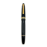 Montblanc #146 Black Resin LeGrand Meisterstuck Fountain Pen - Semi-Flex Double Broad Stub-like 18kt Gold Nib