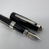 S.T. Dupont Orpheo (Largest Size) Black Laque de Chine  Fountain Pen - Medium 18kt Gold Nib