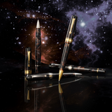 OMAS Bologna Ballpoint Pen Galassia Gold Trim