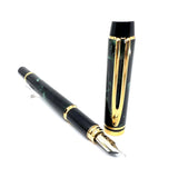 Waterman Rhapsody Marbled Mineral Green Fountain Pen - Fine 18kt Gold Nib