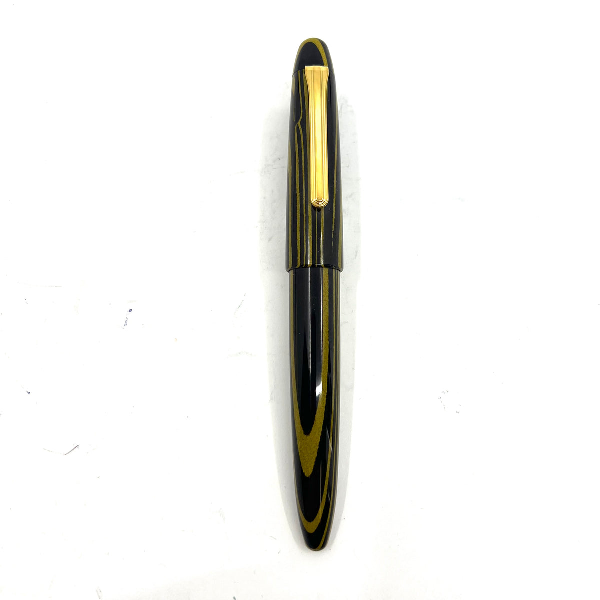 Sailor 1911 King of Pen Yellow & Black Ripple Ebonite Fountain Pen