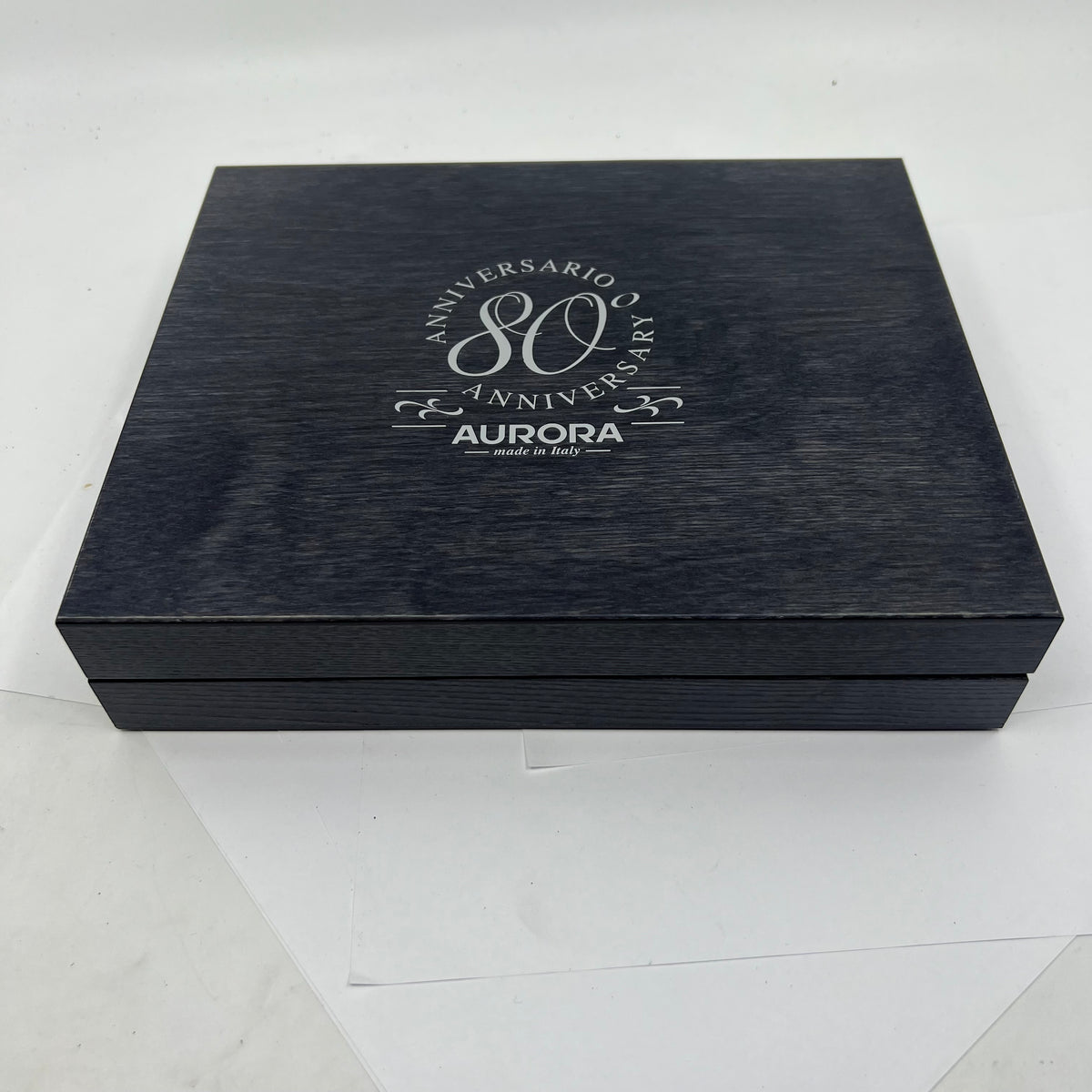 Aurora 80th Anniversary Sterling Silver Limited Edition Fountain Pen-Medium 18kt Gold Nib