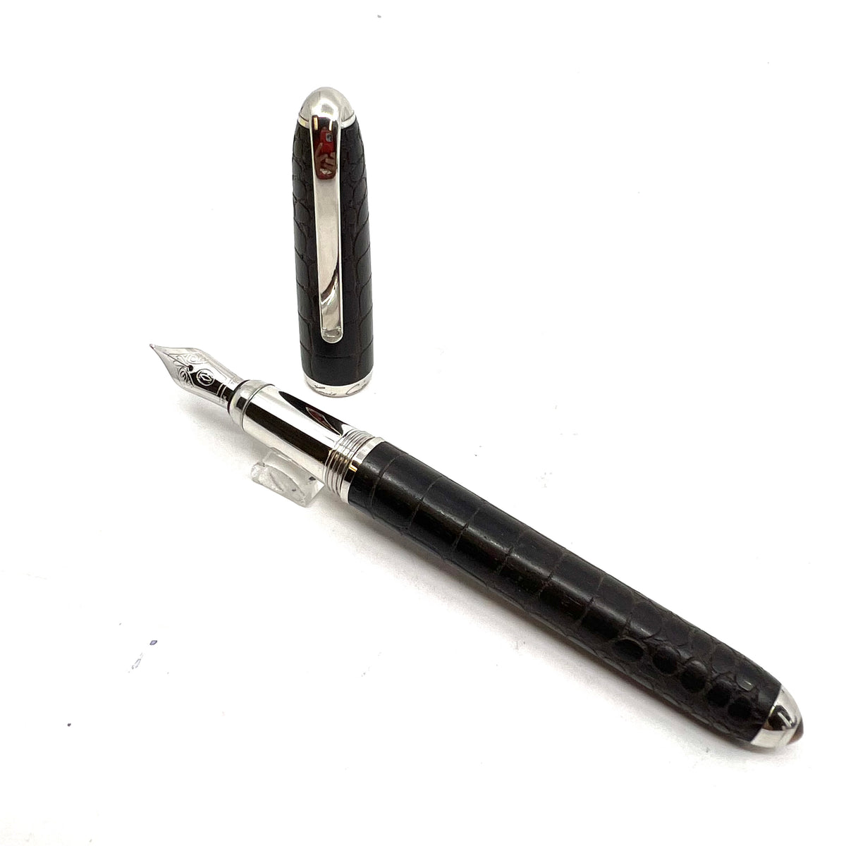 Cartier - Louis Cartier Crocodile Scales Engraved Wood Body Limited Edition Fountain Pen