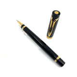 Waterman Liaison Black Resin Fountain Pen - Broad 18kt Gold Nib