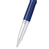 Cross ATX® Translucent Blue Lacquer with Polished Chrome Trim Selectip Rollerball Pen