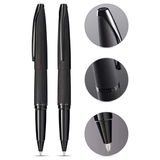 Cross ATX® Brushed Black with Machine-Turned Diamond Pattern Engraving with Polished PVD Trim Selectip Rollerball Pen