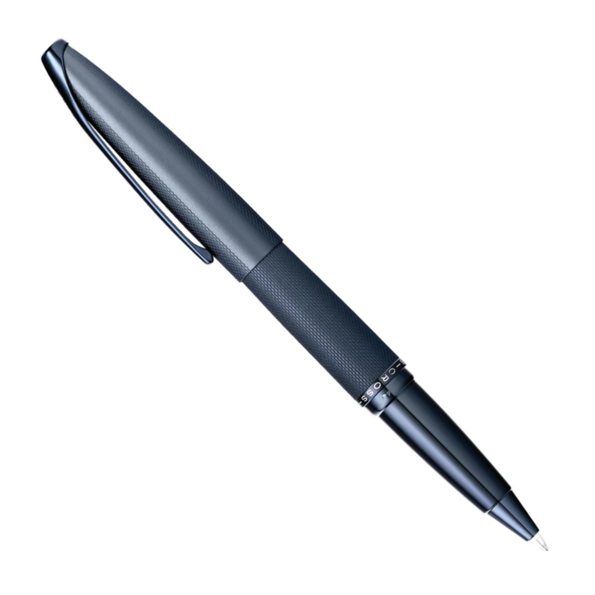 Cross ATX® Sandblasted Dark Blue PVD Etched Diamond Pattern with Polished Dark Blue PVD Trim Selectip Rollerball