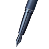 Cross ATX® Sandblasted Dark Blue PVD Etched Diamond Pattern with Polished Dark Blue PVD Fountain Pen