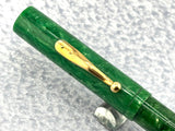 Aikin Lambert New York "Mercantile" Jade Green Celluloid - Fountain Pen