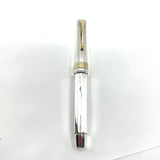 OMAS Sterling Silver Facetted Large Paragon Limited Edition Fountain Pen -  Fine 18kt Gold Nib