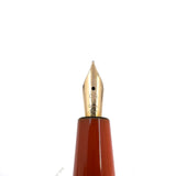 Bexley ULTRA GIANT Limited Edition Black Ebonite Fountain Pen with a Companion Orange Fountain Pen Hidden Inside - Oversized Medium 14kt  Gold Nib - Number 00 of 25 that were sold to the Public