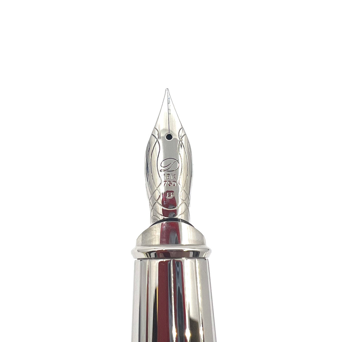S.T. Dupont Orpheo (Largest Size) Black Laque de Chine  Fountain Pen  - Extra Fine 18kt Gold Nib