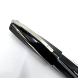 Visconti Black Divina Mid-Size Spiral Fountain Pen - Flexible Broad 23K Palladium Nib