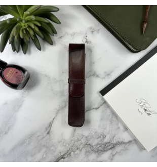 Pen Case Girologio 1 Pen  - Oxblood Burgundy