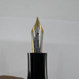 Delta Special Edition Astra Black Ebonite Fountain Pen (1995) - Medium 18kt Gold Nib