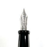 Aurora "Europa" Optima Marbled Charcoal & Gray Limited  Edition Fountain Pen - Fine 18kt Gold Nib