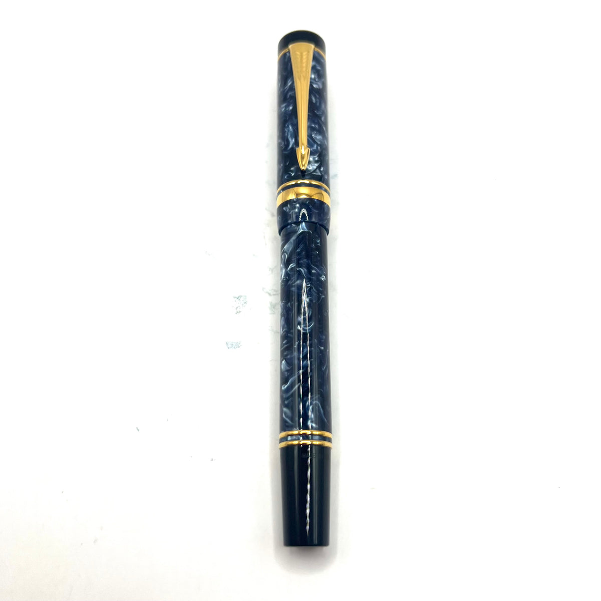 Parker Duofold Marbled Blue Rollerball