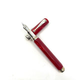 Montegrappa Symphony Lustrous Red Celluloid Octagonal Fountain  Pen - Medium 18kt Gold Nib