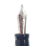 Delta Blue "Circle of Life" Fountain Pen - Fine 14kt Gold Nib