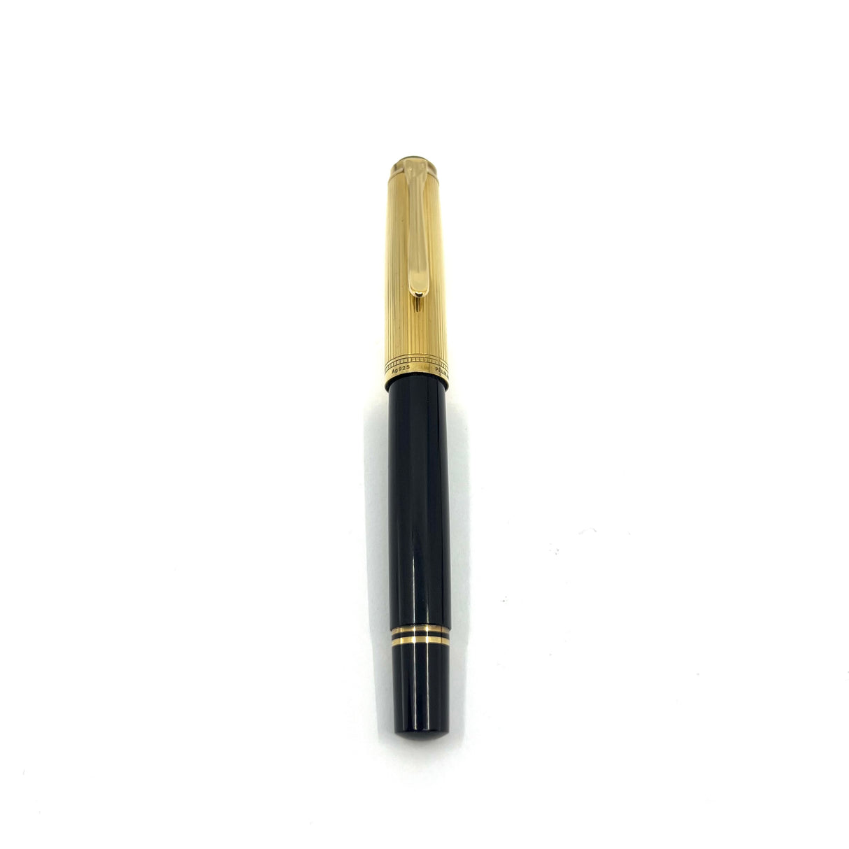 Pelikan M450 Fountain Pen - Gold Vermeil Cap -  Fine 14kt Gold Nib