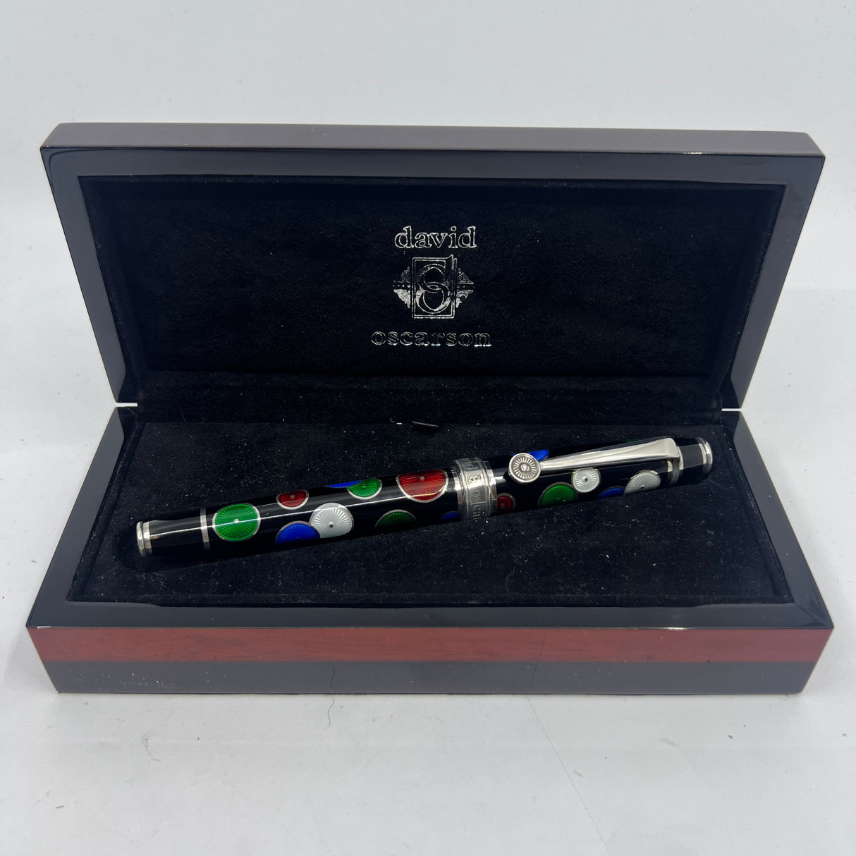 David Oscarson Pierrot Pierrette Fountain Pen Limited Edition of 88 Pens - Medium 18kt Gold Nib
