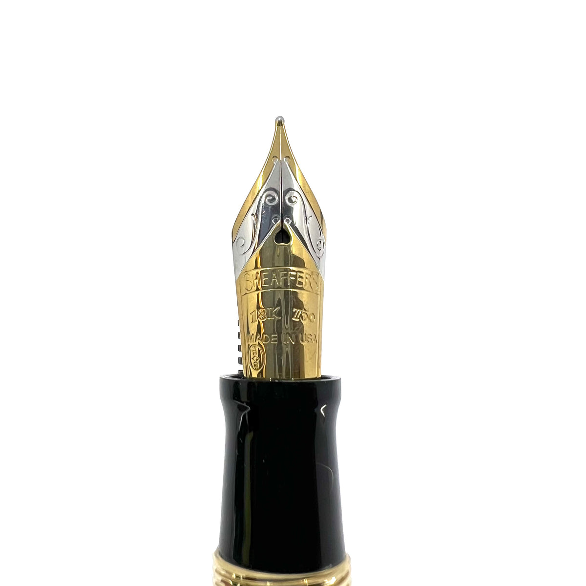 Sheaffer Commemorative Limited Edition Gold-Plated Fountain Pen - Medium 18kt Gold Nib