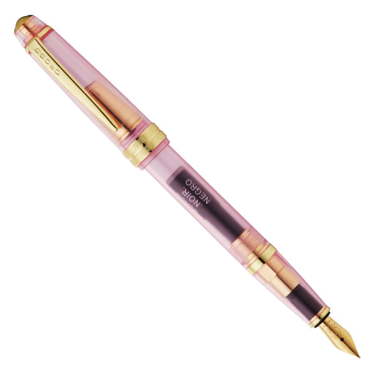 Cross Bailey™  Light Translucent Pink Sapphire Resin Extra-Fine Nib Fountain Pen