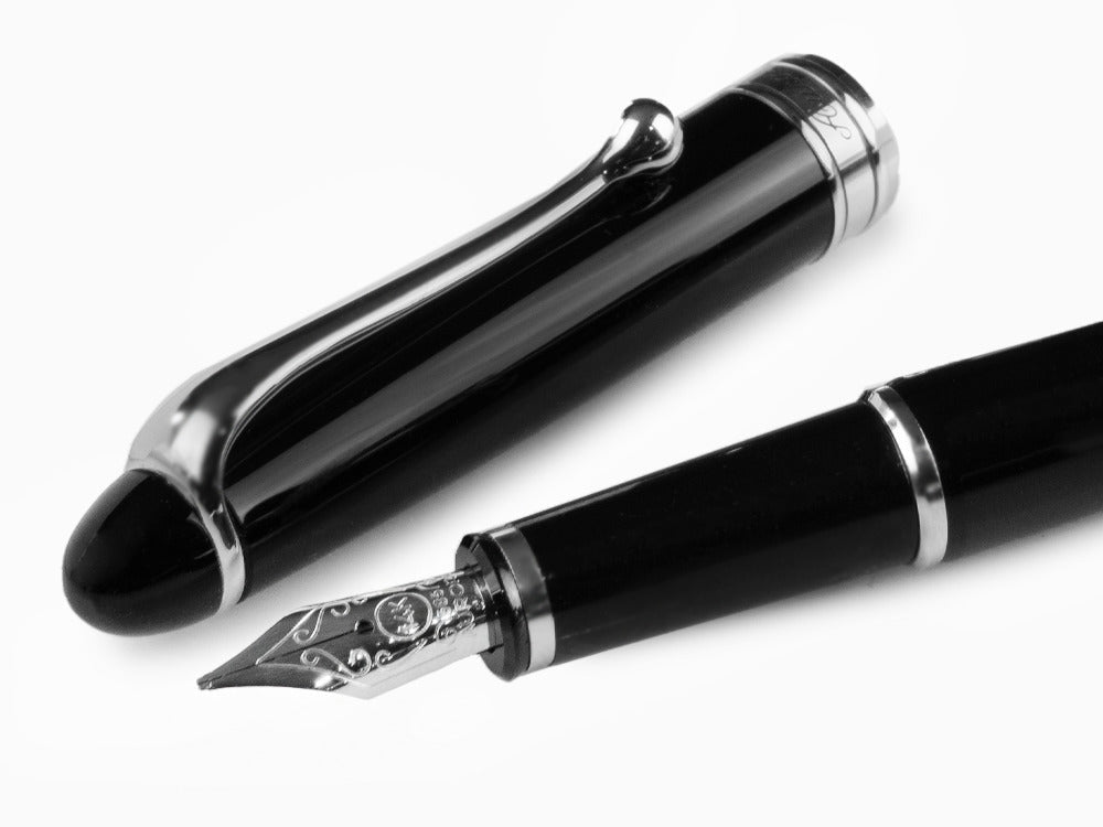 Aurora 88 Black with Nikargenta Trim - Fountain Pen (Small)